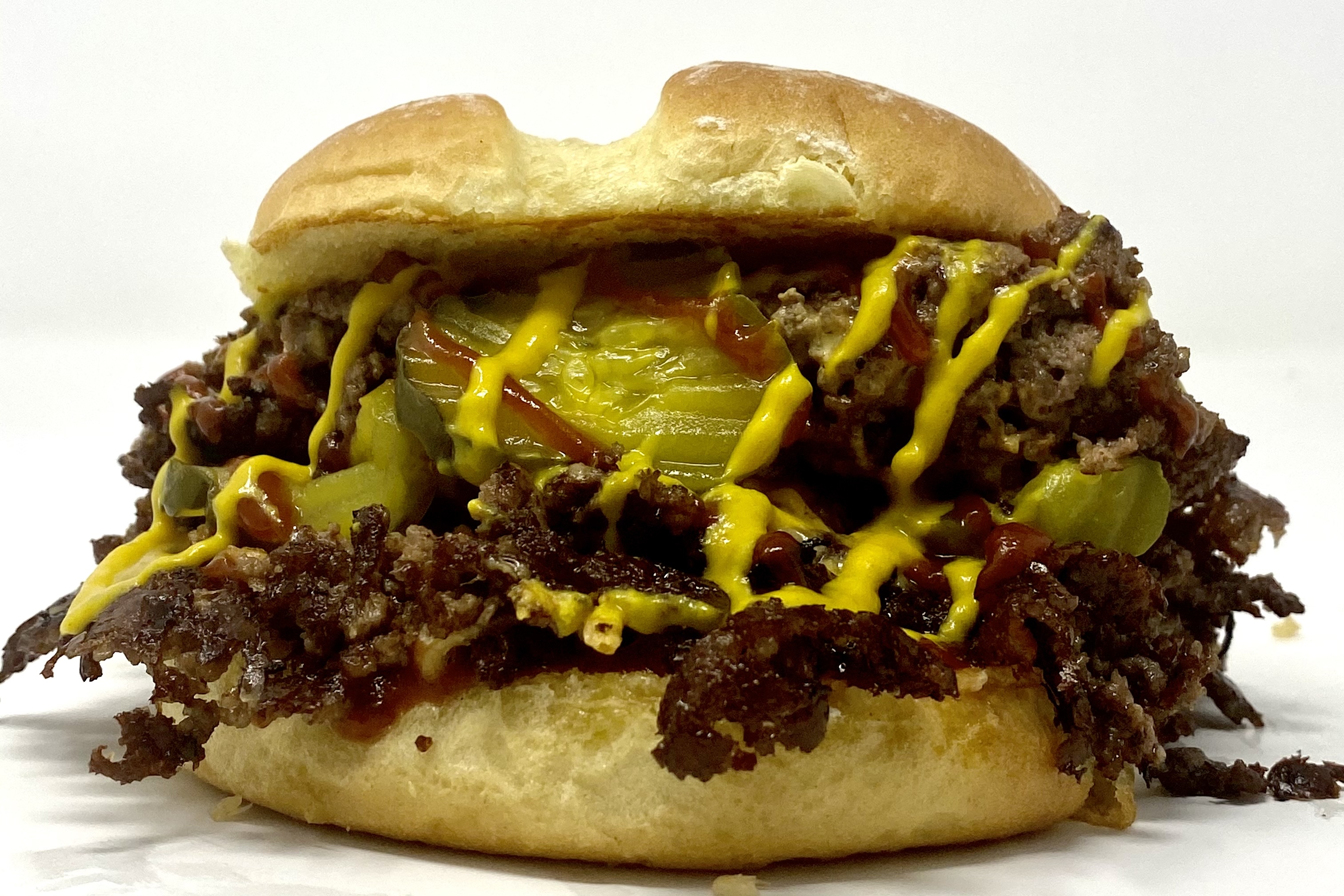 Prairie Smash burger - 10-inch custom technique result